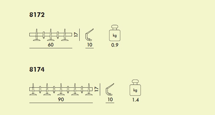 Hanger pared 90x17x10
